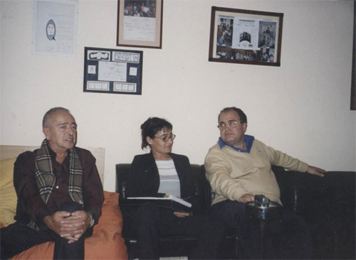 Taller de Covisión coordinado por el Dr. Hernán Kesselman, una integrante de Quipú y uno de sus fundadores, el Dr. Alejandro Ávila Espada.