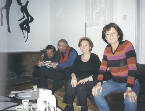 Dr. Valentín Baremblitt, Dr. Hernán Kesselman, Bibi Baremblitt y Susy Kesselman.